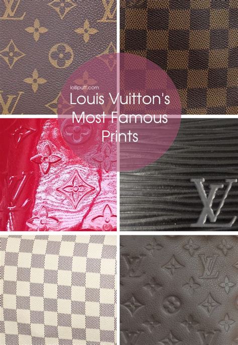 Louis Vuitton leather prints